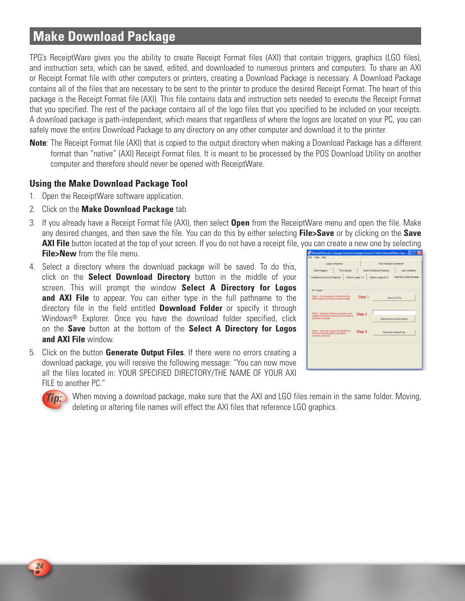 Make download package | CognitiveTPG A776 User Manual | Page 24 / 32