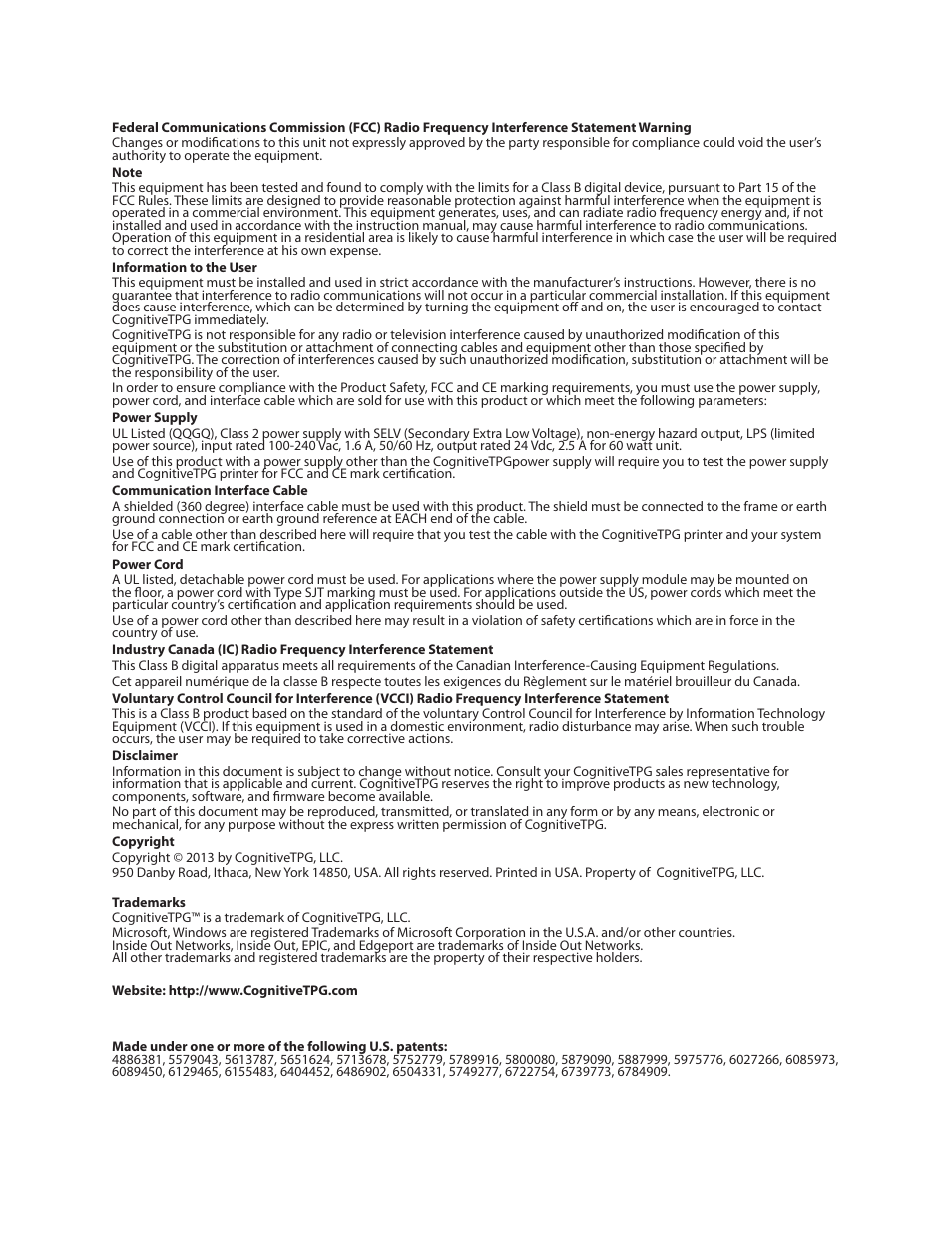 CognitiveTPG A799II User Manual | Page 2 / 36