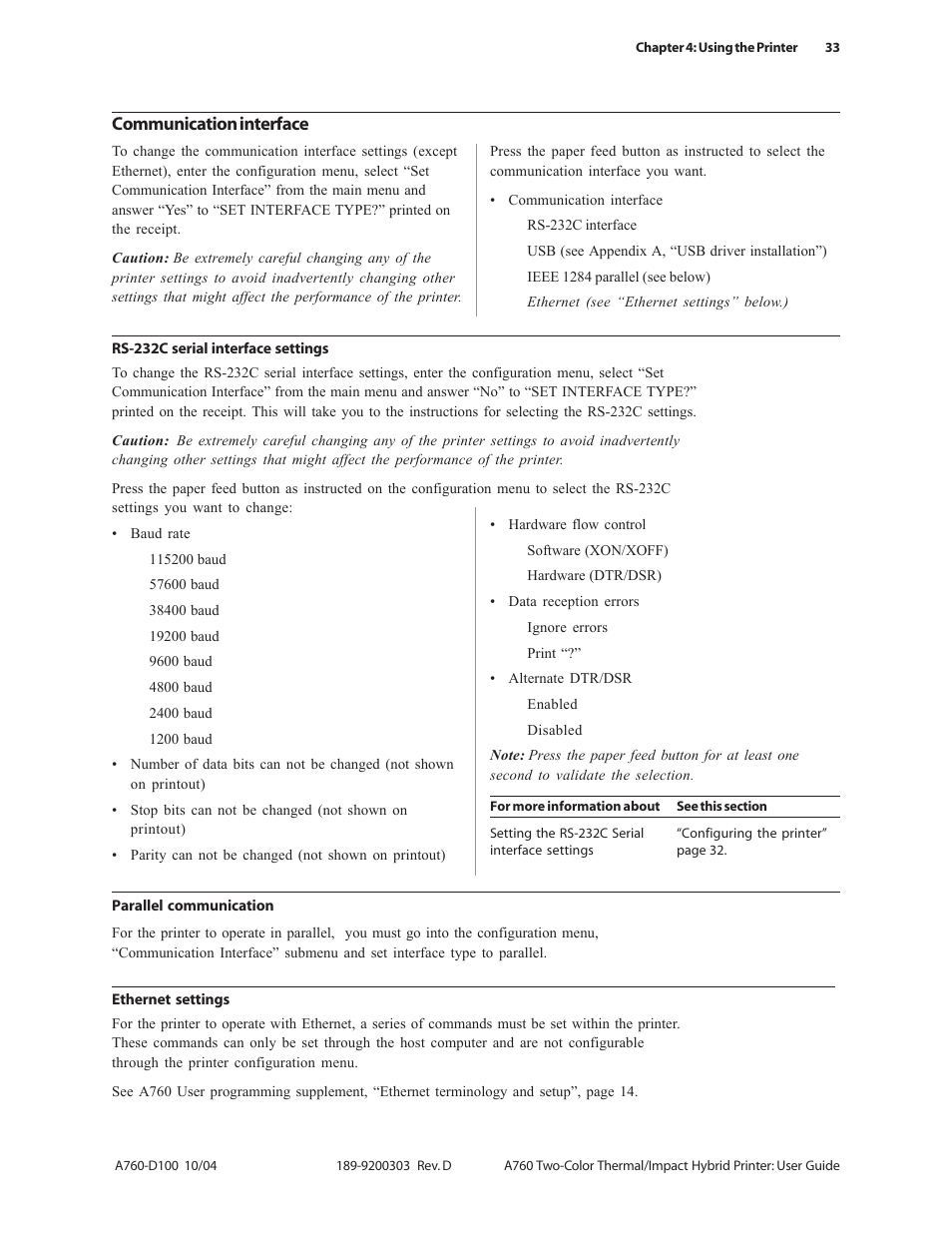 Communication interface | CognitiveTPG A760 User Manual | Page 33 / 64