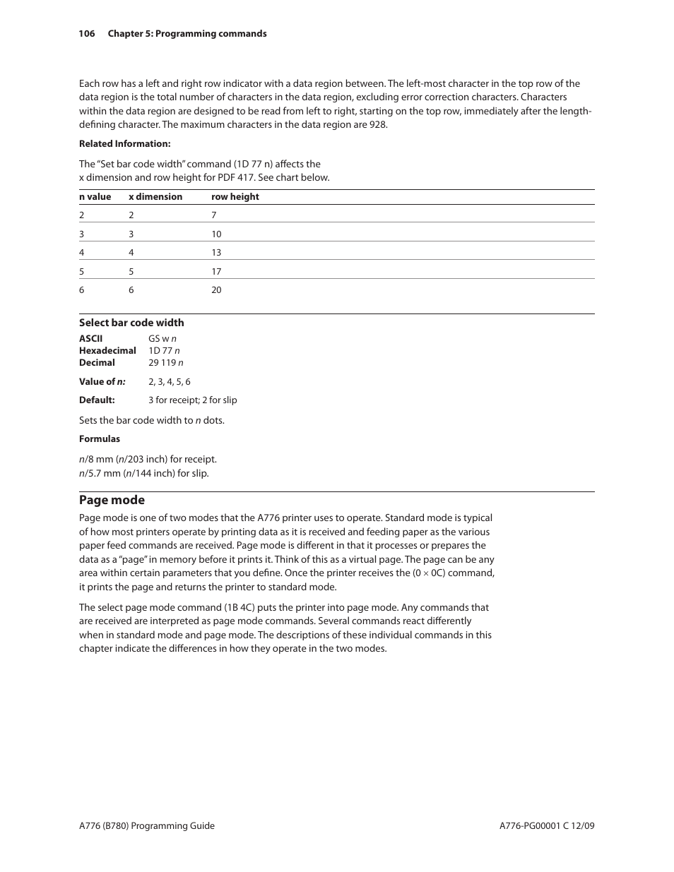 Page mode | CognitiveTPG B780 User Manual | Page 118 / 192