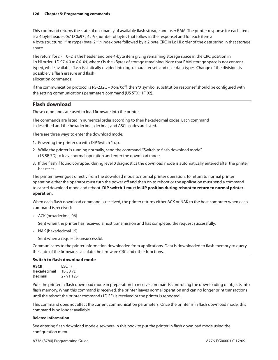Flash download | CognitiveTPG B780 User Manual | Page 138 / 192