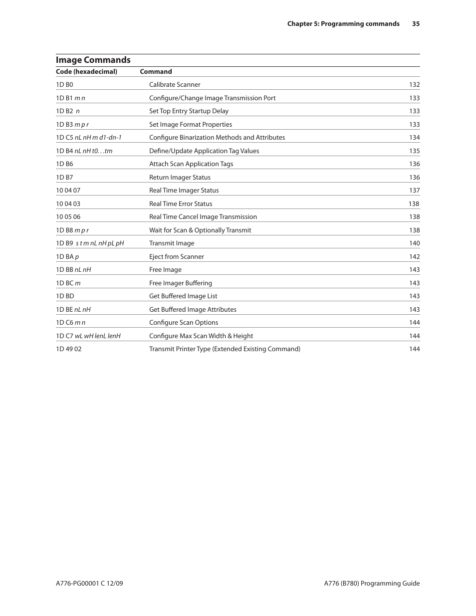 Image commands | CognitiveTPG B780 User Manual | Page 47 / 192