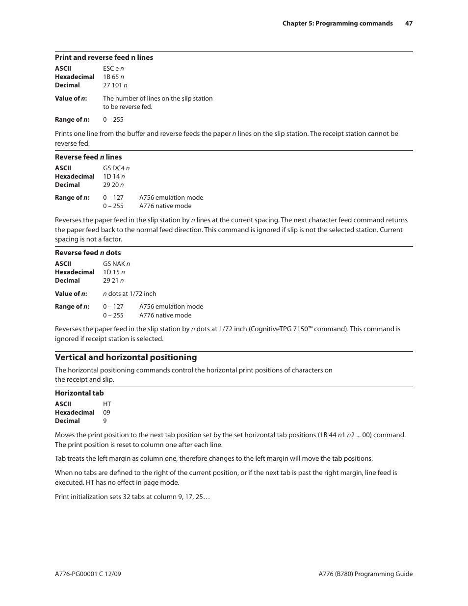 Vertical and horizontal positioning | CognitiveTPG B780 User Manual | Page 59 / 192
