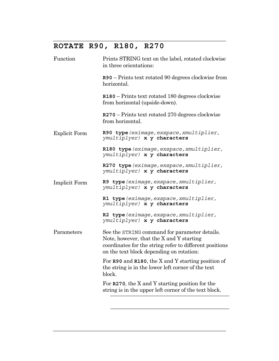 Rotate r90, r180, r270 | CognitiveTPG DLXi User Manual | Page 102 / 326