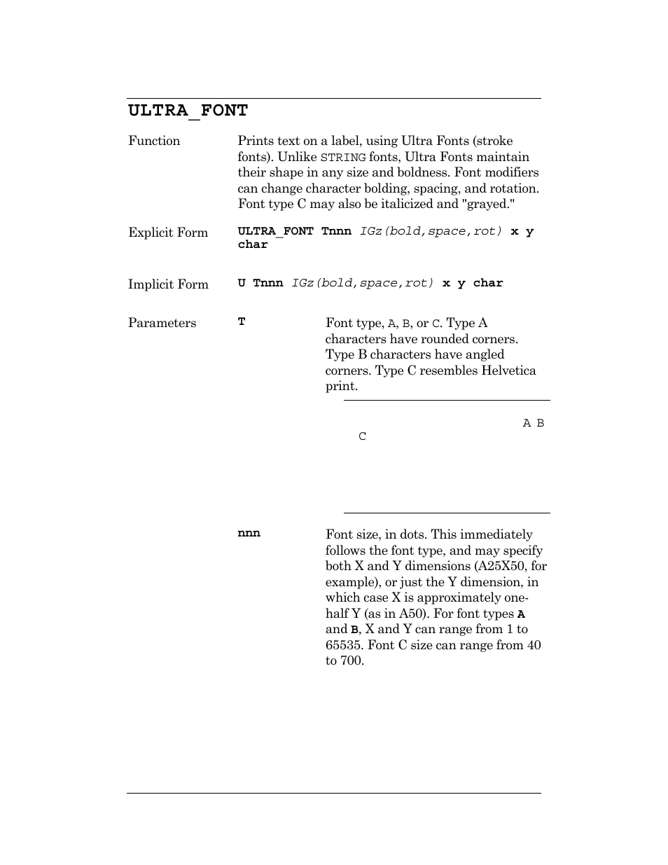 Ultra_font | CognitiveTPG DLXi User Manual | Page 120 / 326