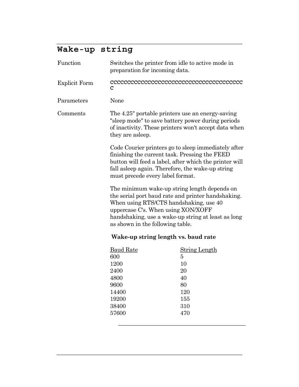 Wake-up string | CognitiveTPG DLXi User Manual | Page 125 / 326