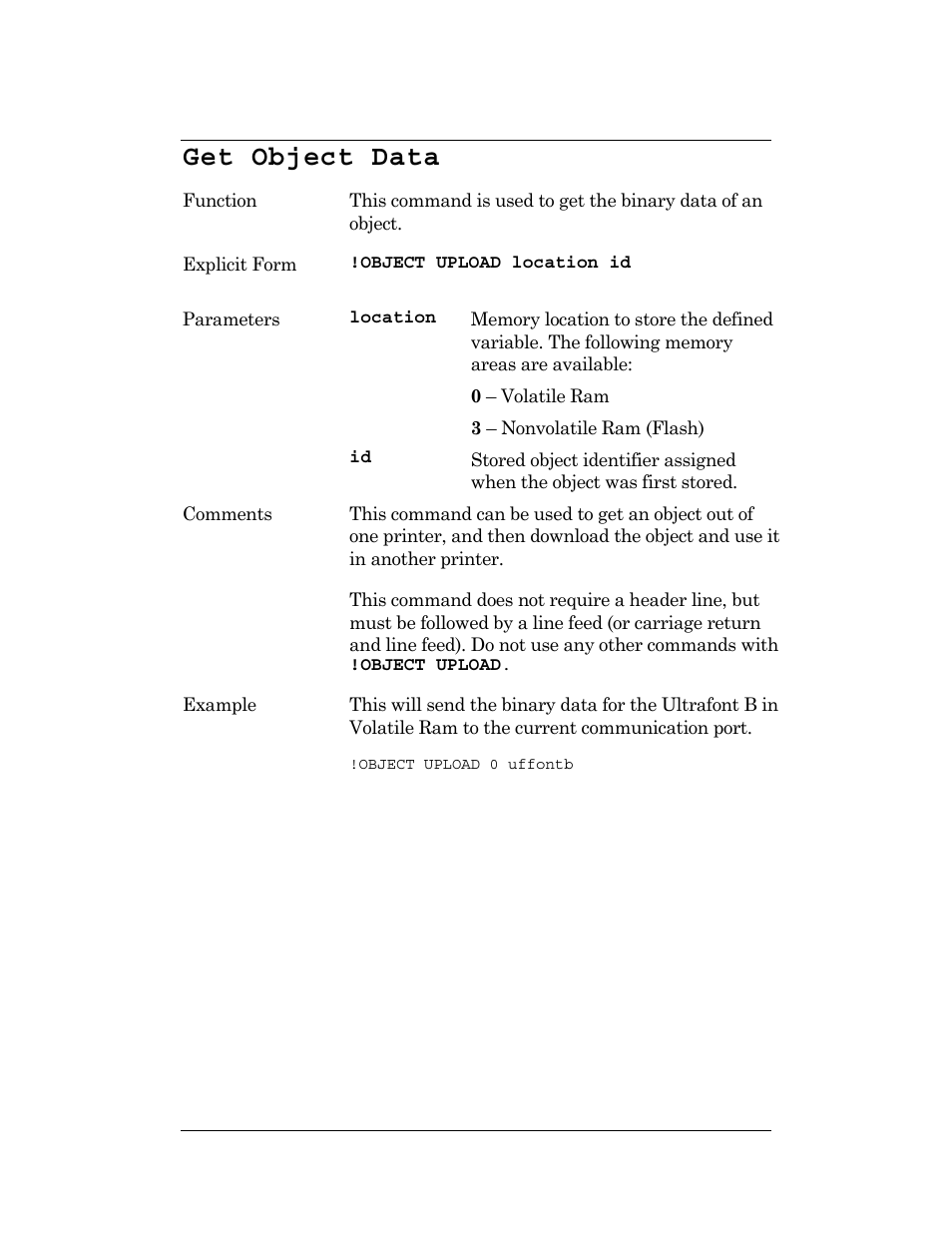 Get object data, Get_object_data | CognitiveTPG DLXi User Manual | Page 131 / 326
