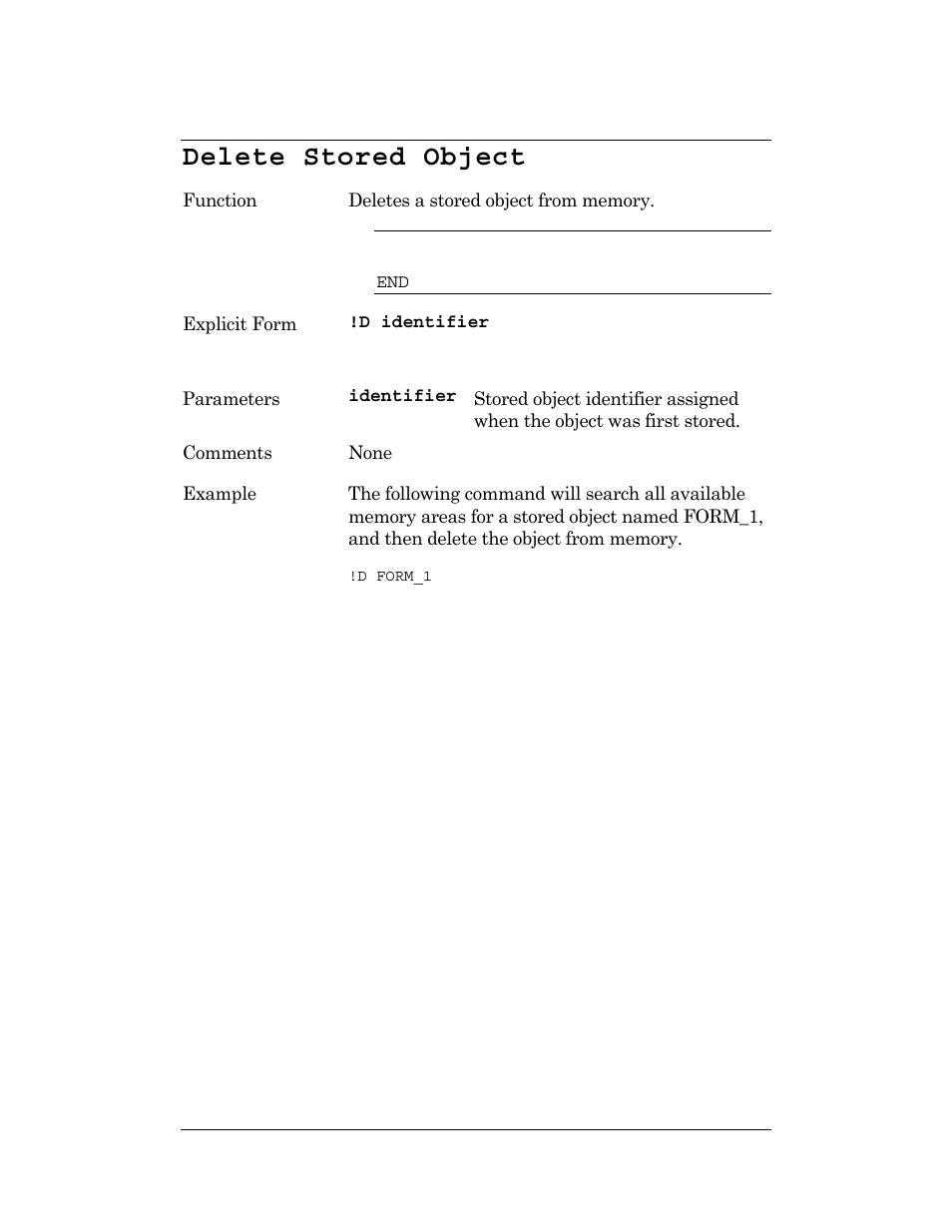 Delete stored object | CognitiveTPG DLXi User Manual | Page 136 / 326