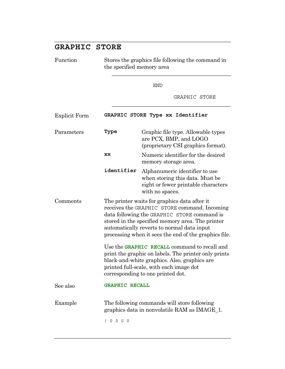 Graphic store | CognitiveTPG DLXi User Manual | Page 149 / 326