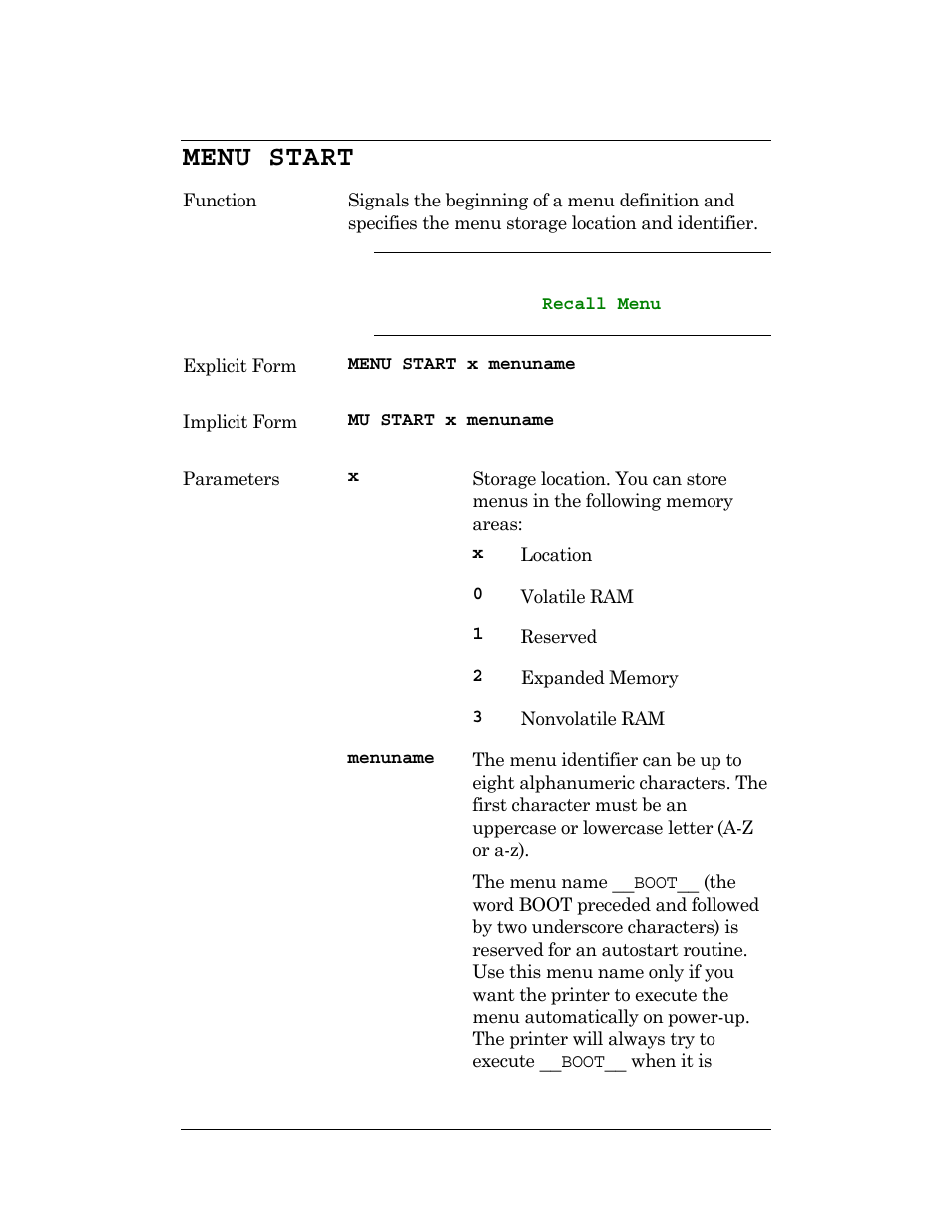 Menu start | CognitiveTPG DLXi User Manual | Page 167 / 326