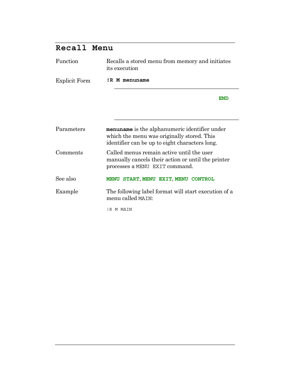 Recall menu | CognitiveTPG DLXi User Manual | Page 169 / 326
