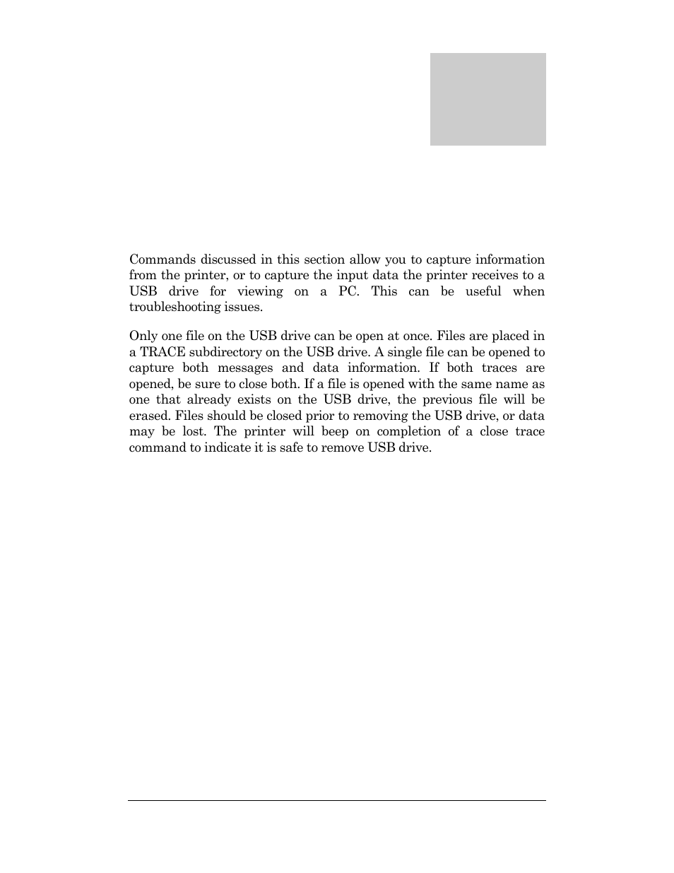 Capturing data to usb drive commands, Chapter | CognitiveTPG DLXi User Manual | Page 171 / 326