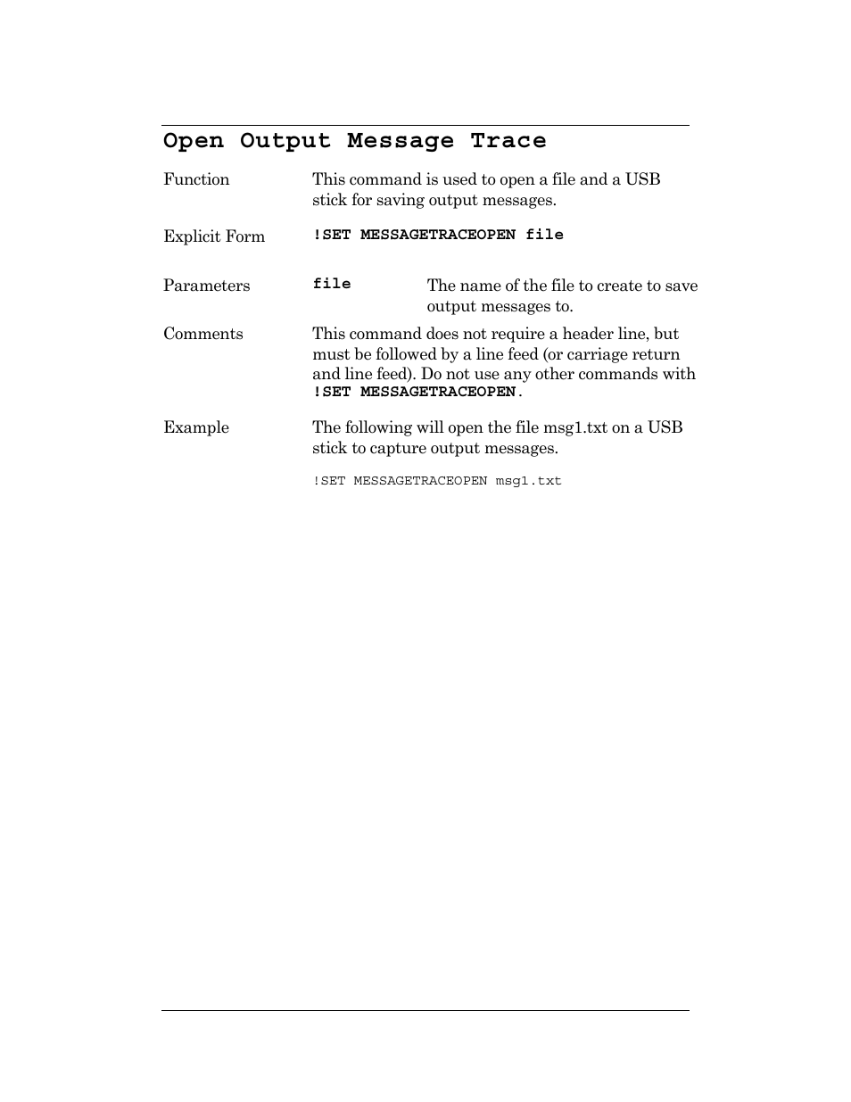 Open output message trace | CognitiveTPG DLXi User Manual | Page 172 / 326