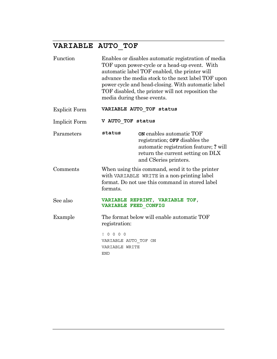 Variable auto_tof | CognitiveTPG DLXi User Manual | Page 184 / 326
