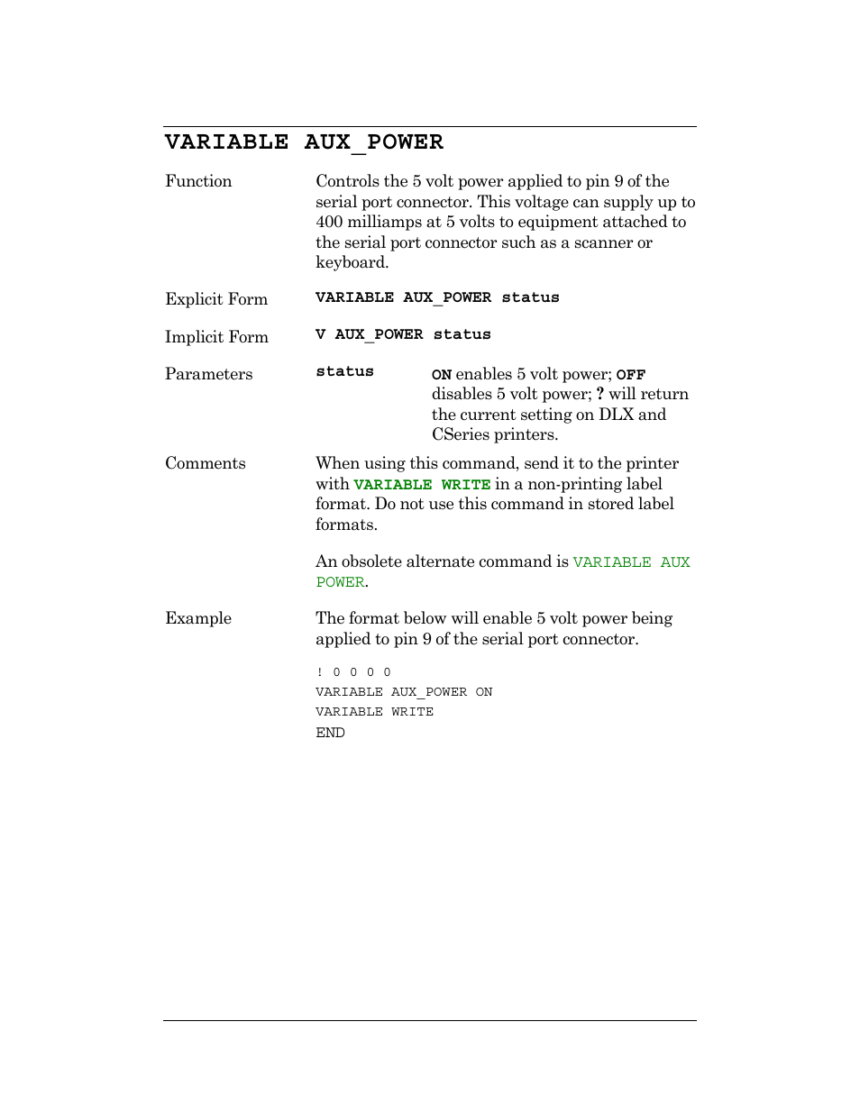 Variable aux_power | CognitiveTPG DLXi User Manual | Page 185 / 326