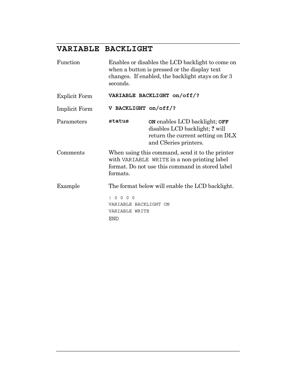 Variable backlight | CognitiveTPG DLXi User Manual | Page 186 / 326
