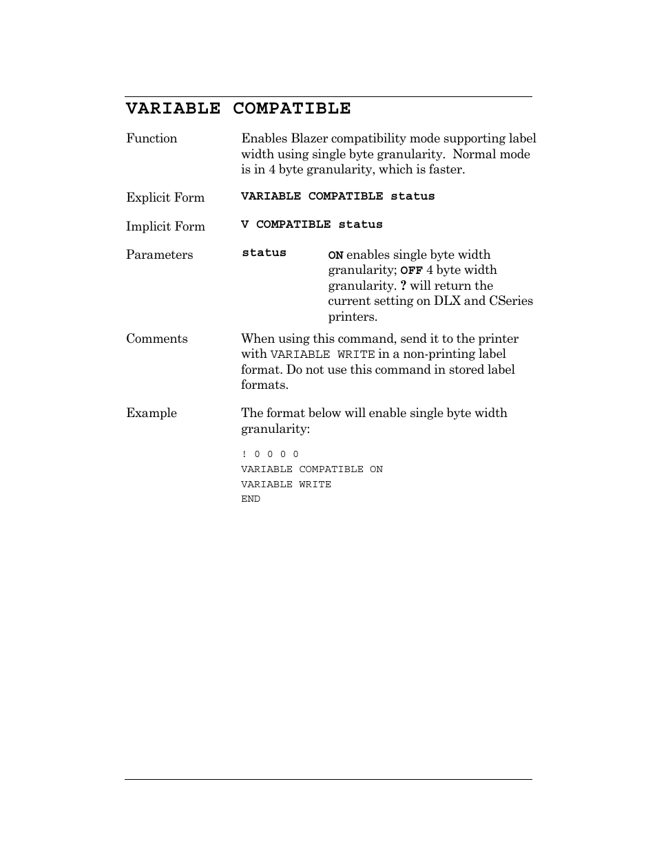 Variable compatible | CognitiveTPG DLXi User Manual | Page 194 / 326