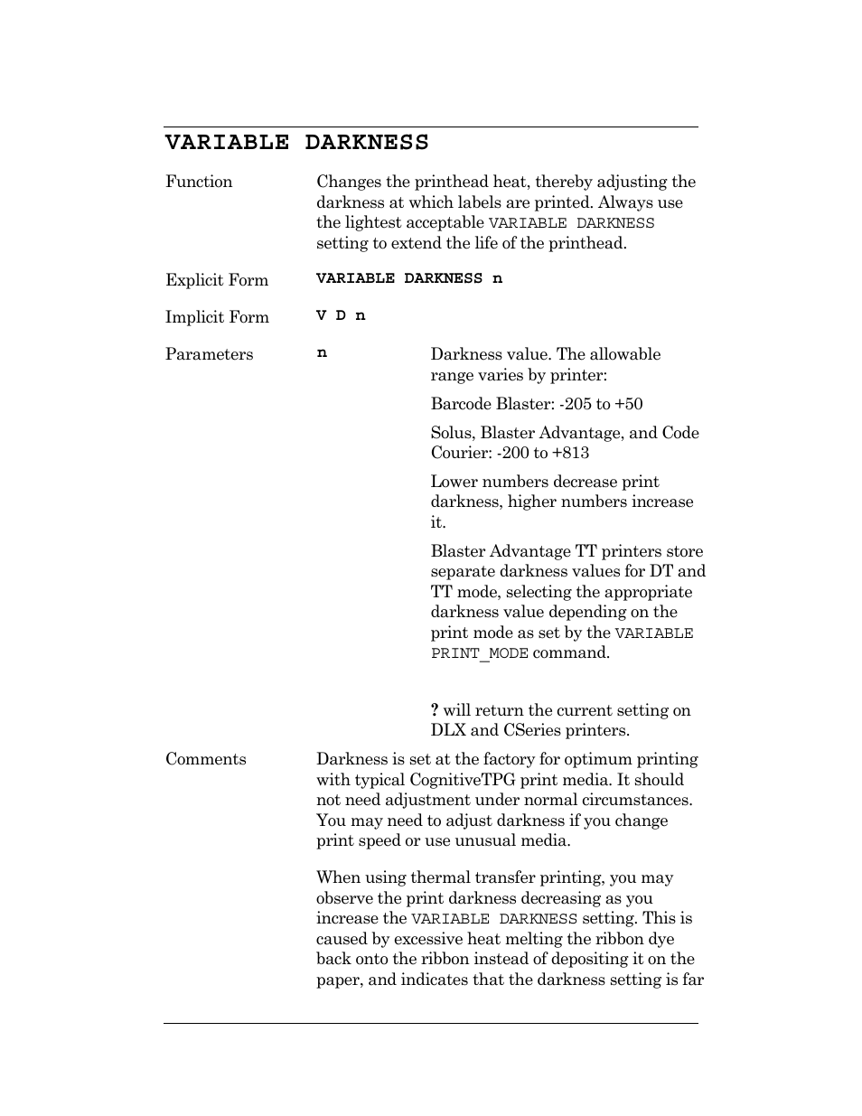 Variable darkness | CognitiveTPG DLXi User Manual | Page 205 / 326