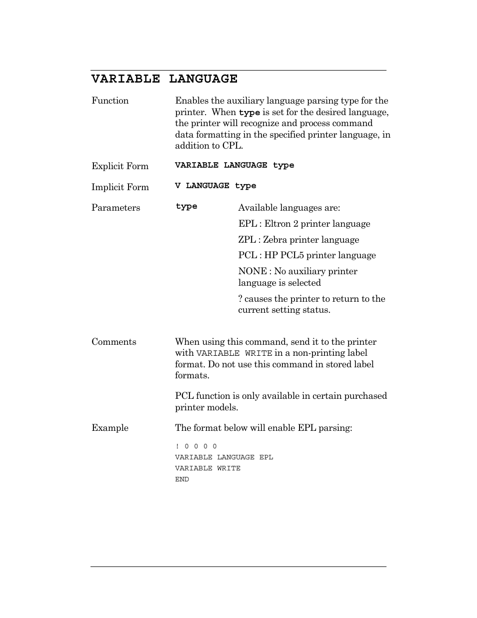 Variable language | CognitiveTPG DLXi User Manual | Page 225 / 326