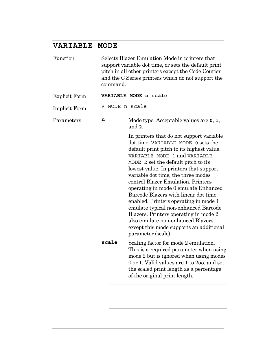 Variable mode | CognitiveTPG DLXi User Manual | Page 233 / 326