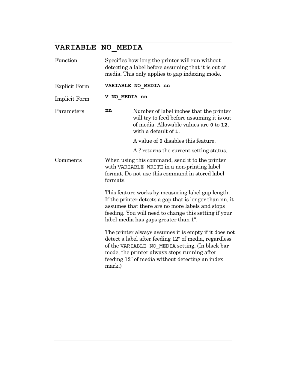 Variable no_media | CognitiveTPG DLXi User Manual | Page 235 / 326