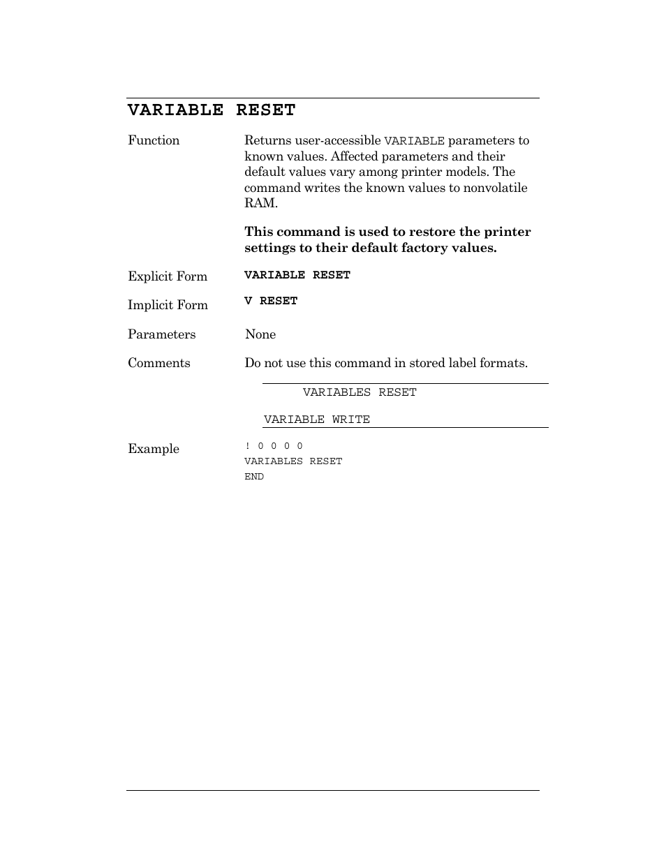 Variable reset | CognitiveTPG DLXi User Manual | Page 253 / 326