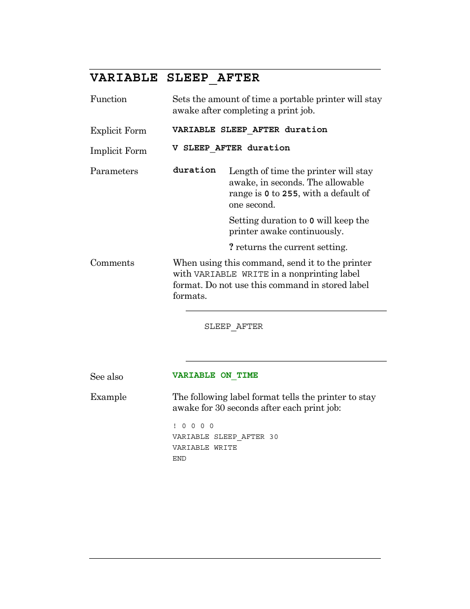 Variable sleep_after | CognitiveTPG DLXi User Manual | Page 257 / 326