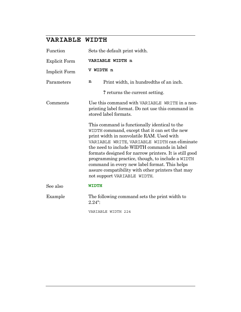 Variable width | CognitiveTPG DLXi User Manual | Page 266 / 326