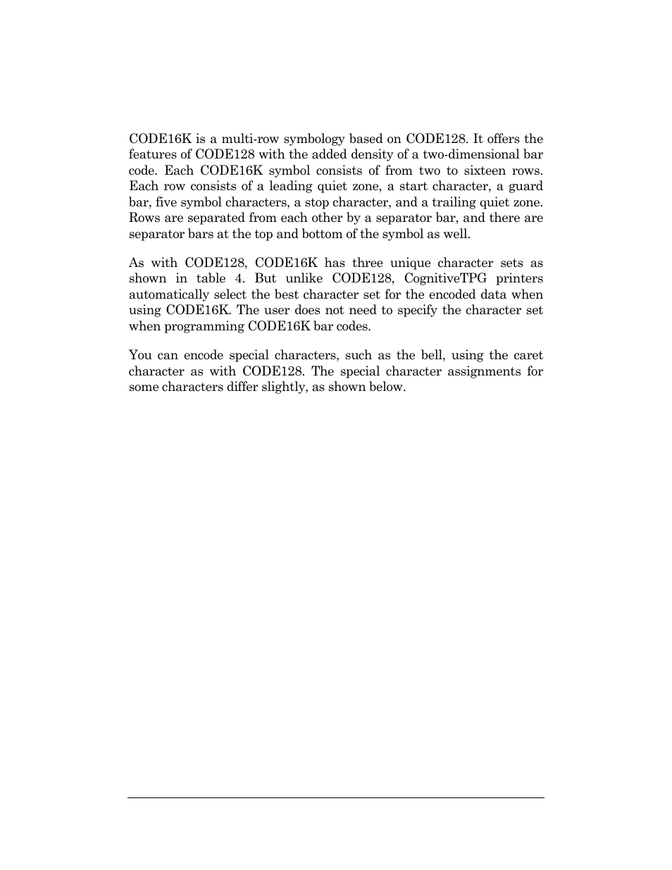 Code16k | CognitiveTPG DLXi User Manual | Page 304 / 326