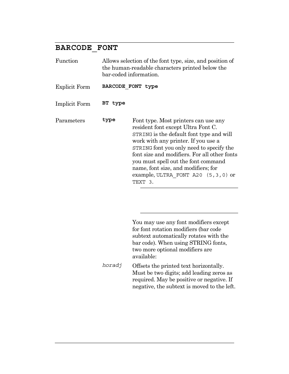 Barcode_font | CognitiveTPG DLXi User Manual | Page 44 / 326