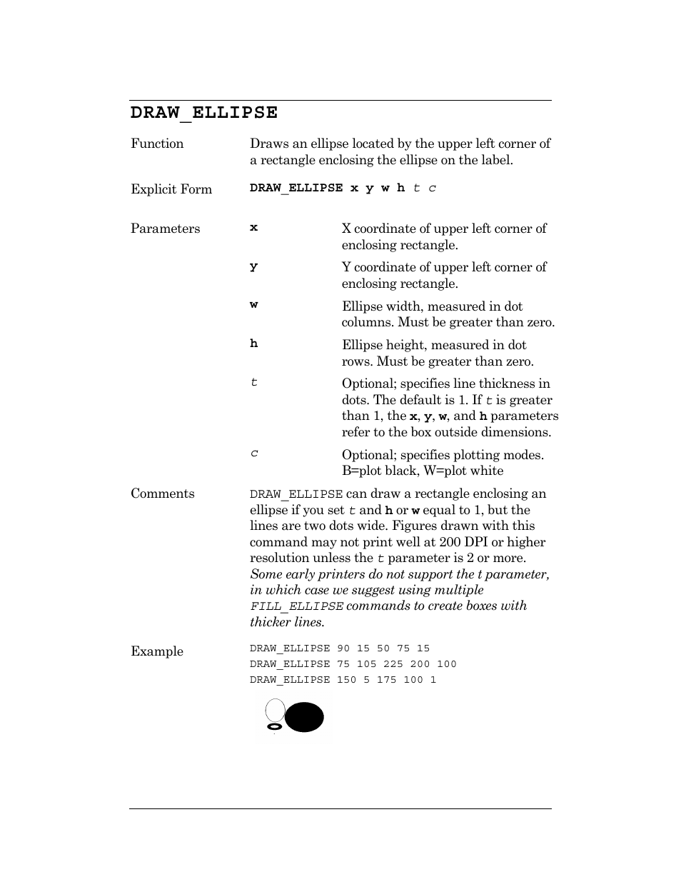 Draw_ellipse | CognitiveTPG DLXi User Manual | Page 67 / 326