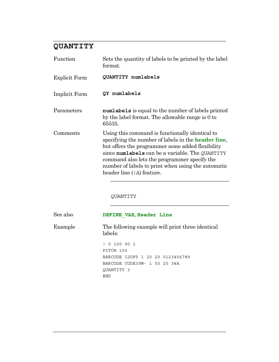 Quantity | CognitiveTPG DLXi User Manual | Page 93 / 326