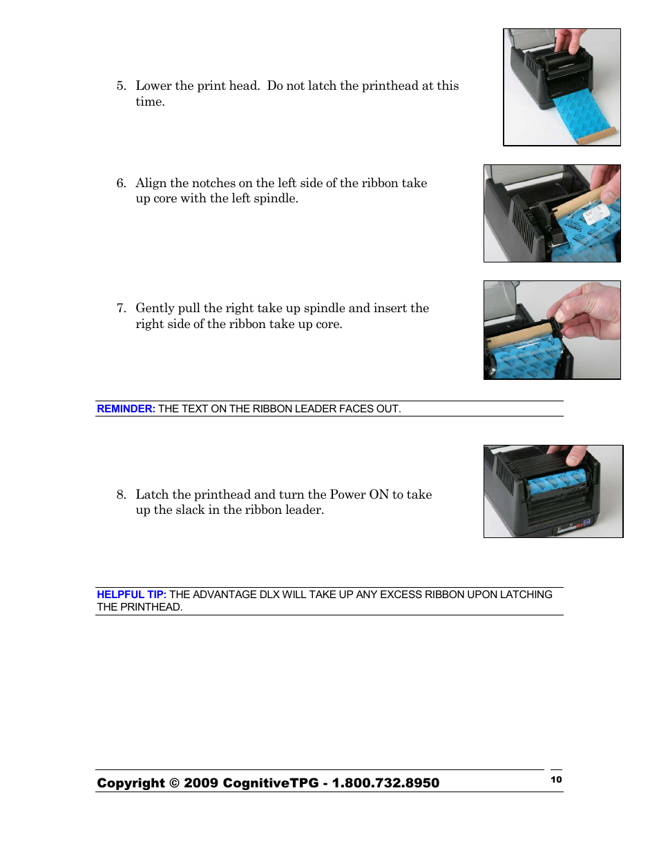 CognitiveTPG Advantage DLX User Manual | Page 10 / 27