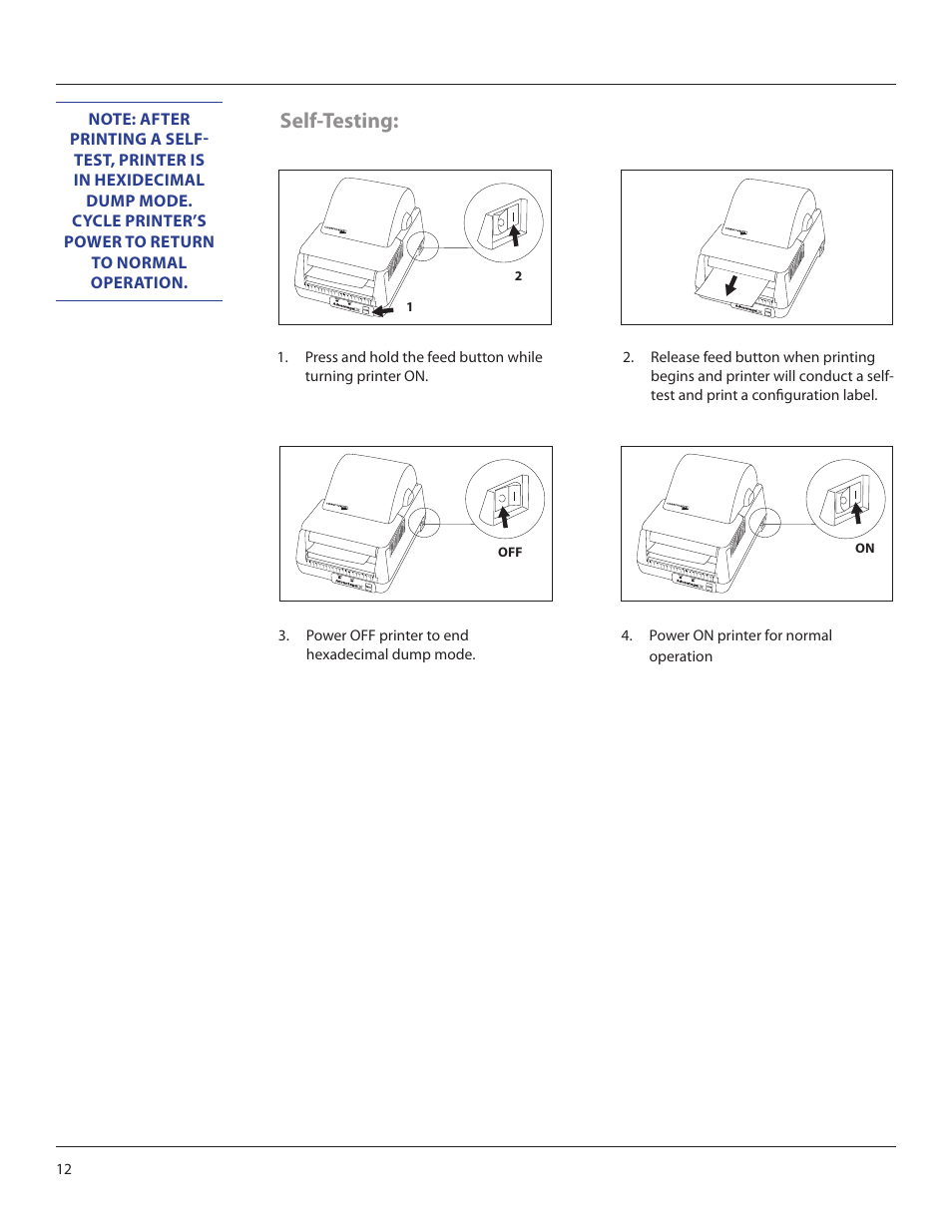 Self-testing | CognitiveTPG Advantage LX User Manual | Page 12 / 25