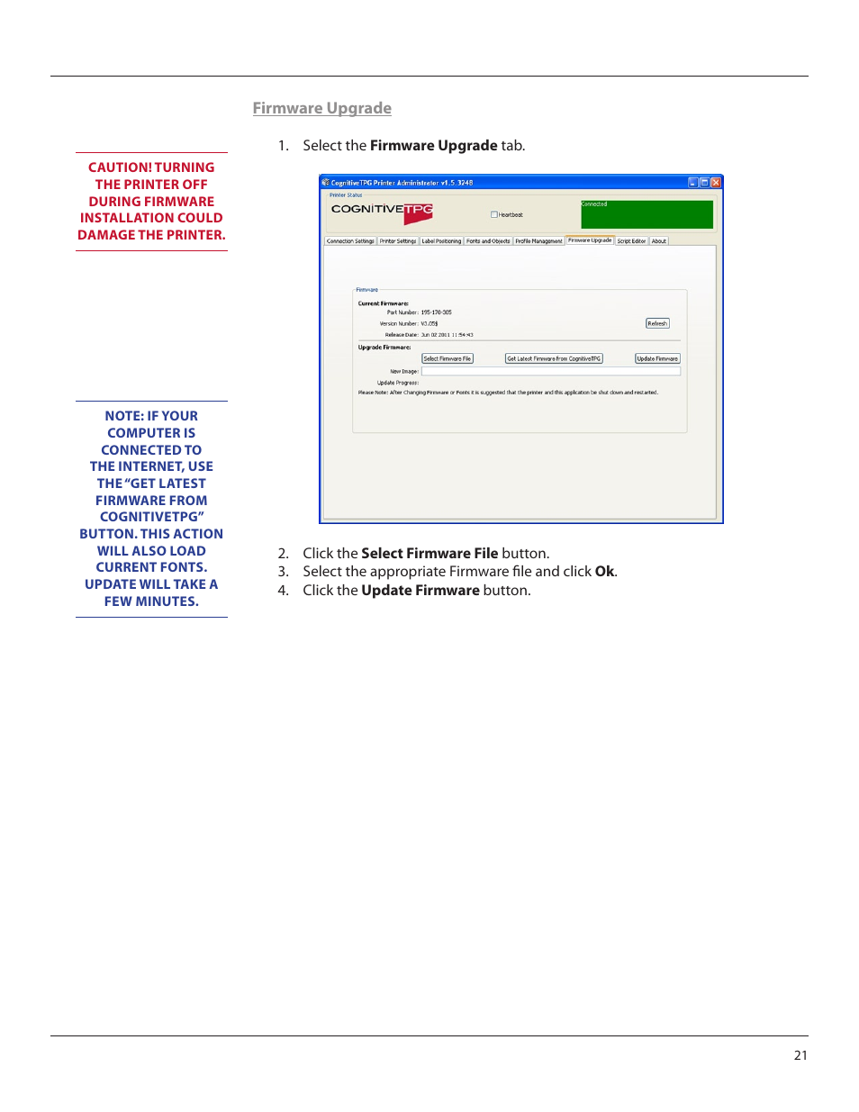 CognitiveTPG Advantage LX User Manual | Page 21 / 25