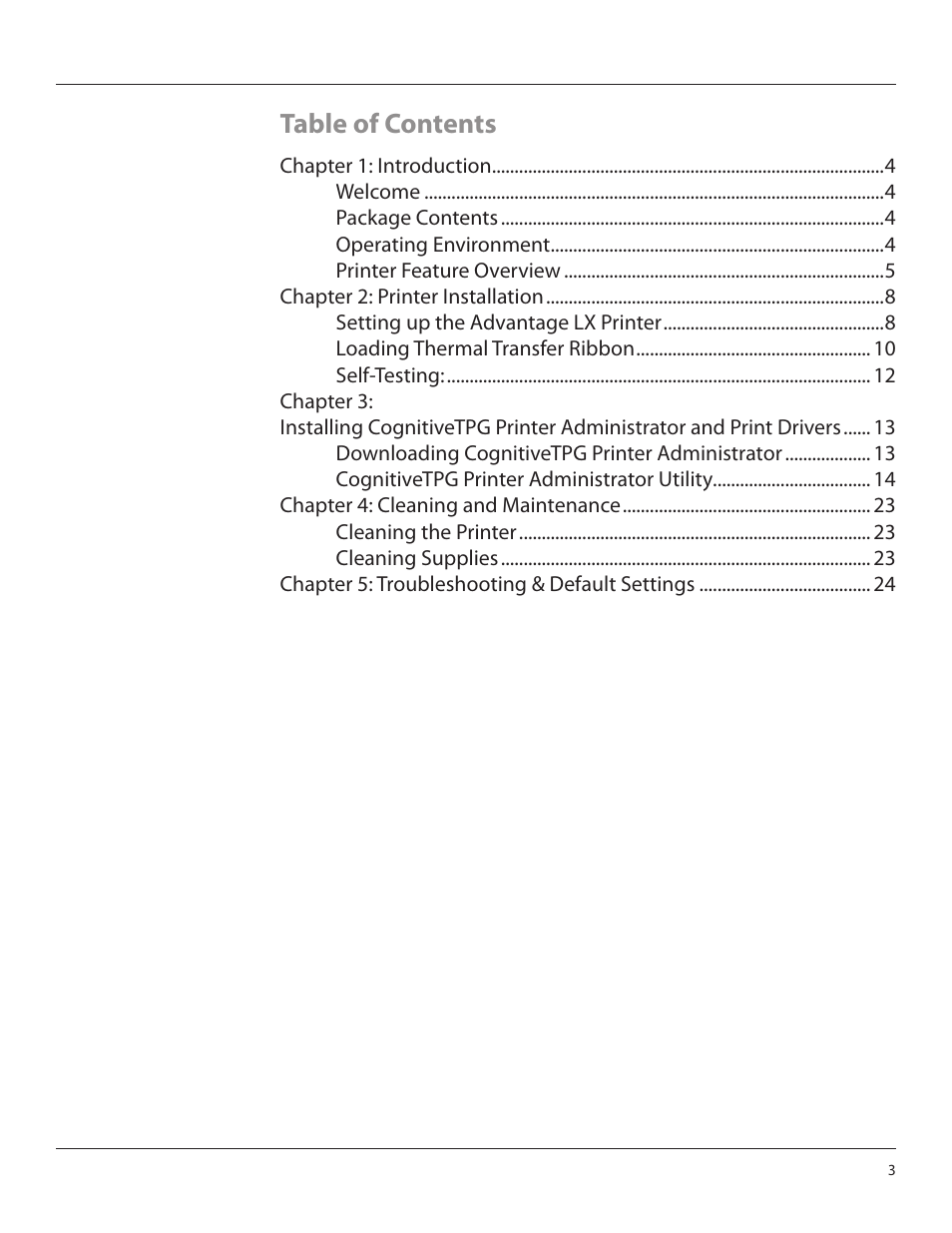 CognitiveTPG Advantage LX User Manual | Page 3 / 25