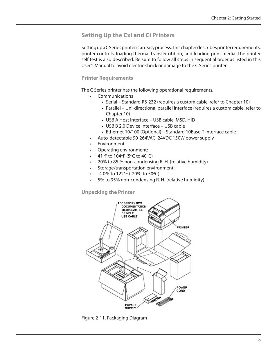Setting up the cxi and ci printers | CognitiveTPG CRx User Manual | Page 13 / 90