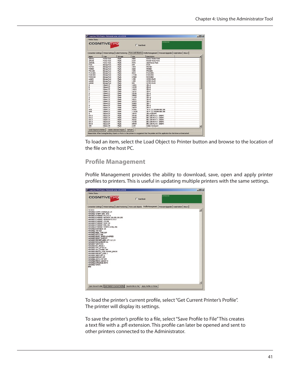 Profile management | CognitiveTPG CRx User Manual | Page 45 / 90