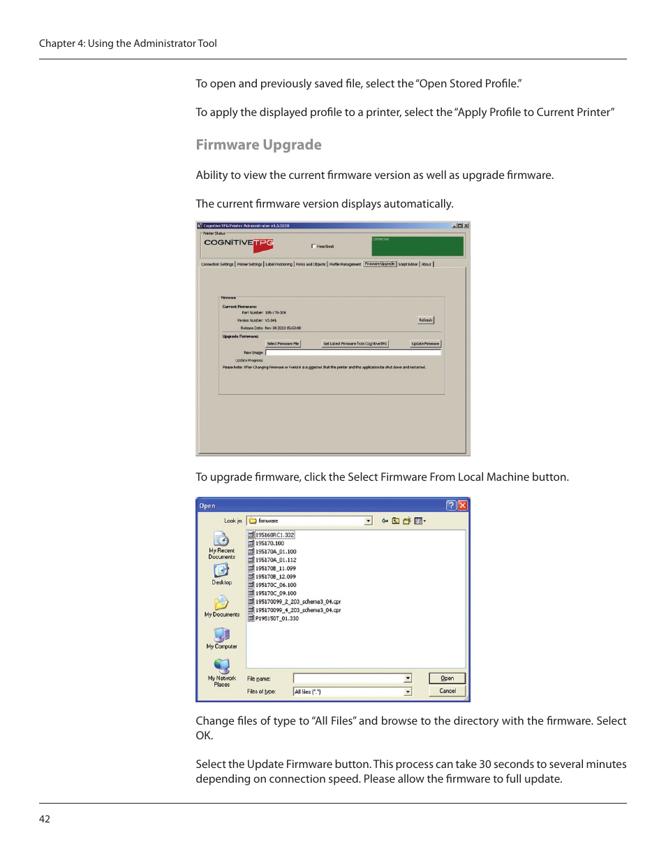 Firmware upgrade | CognitiveTPG CRx User Manual | Page 46 / 90