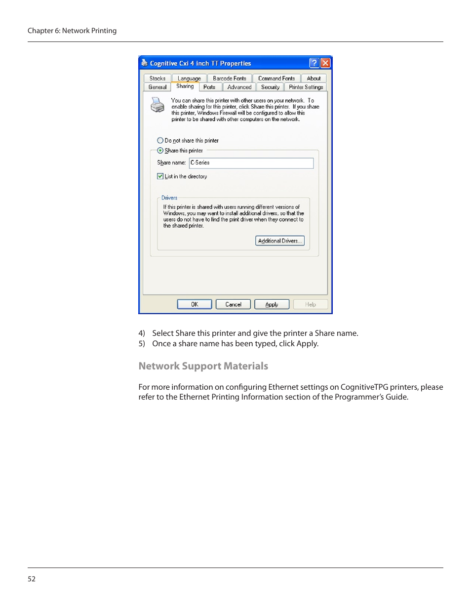 Network support materials | CognitiveTPG CRx User Manual | Page 56 / 90