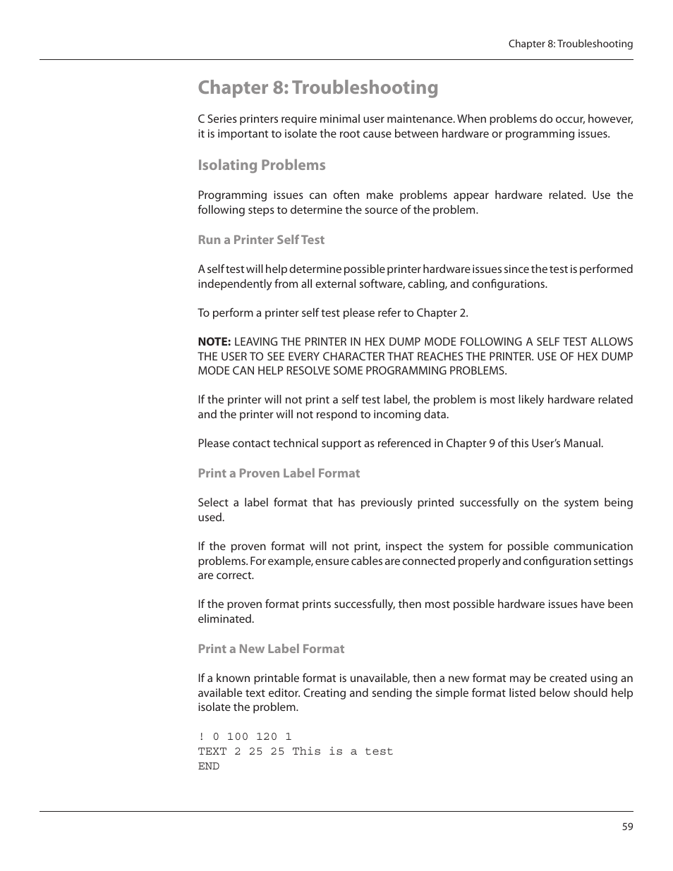 Chapter 8: troubleshooting, Isolating problems | CognitiveTPG CRx User Manual | Page 63 / 90