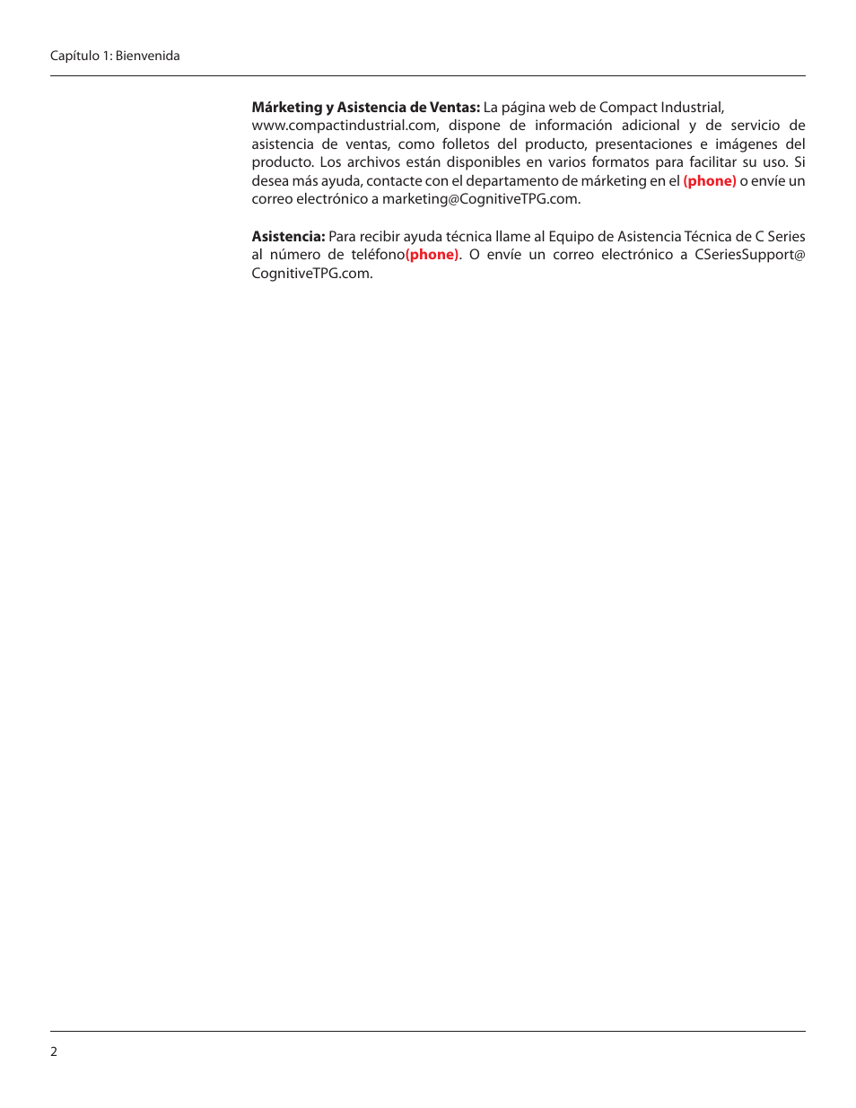 CognitiveTPG CRx User Manual | Page 6 / 92