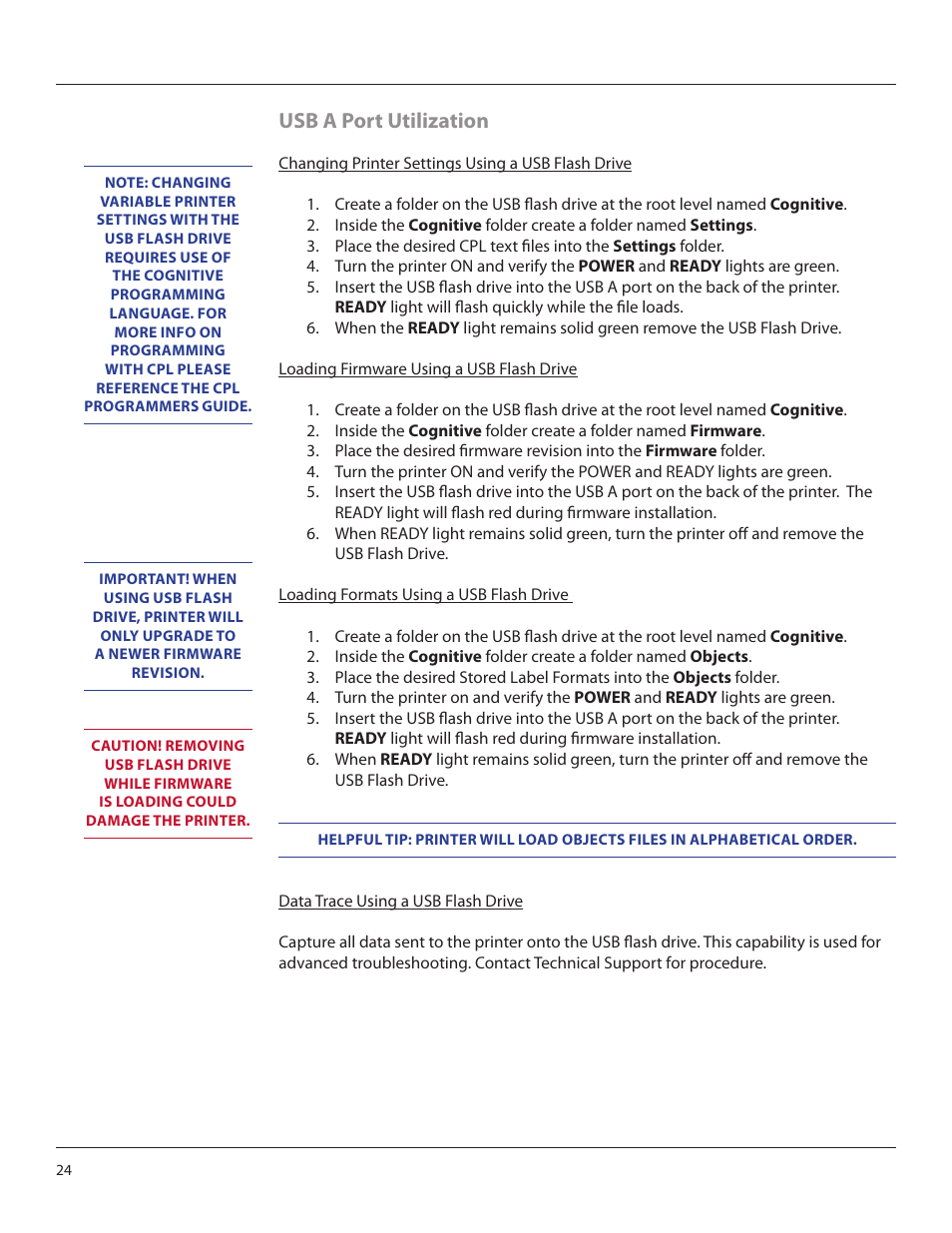 Usb a port utilization | CognitiveTPG DLXi User Manual | Page 24 / 27