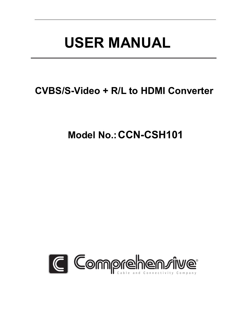 Comprehensive CCN-CSH101 User Manual | 4 pages