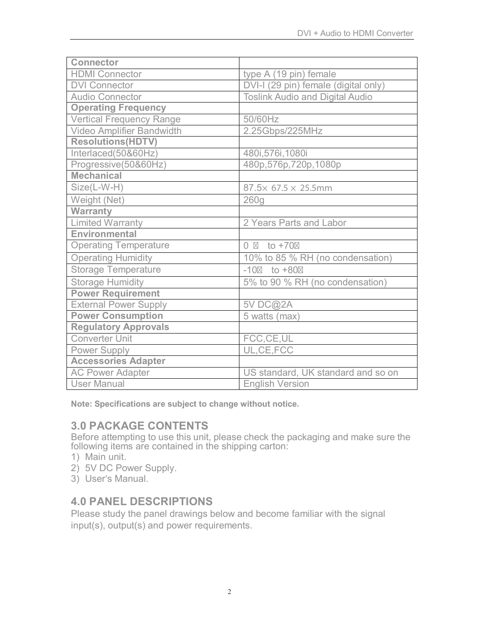 Comprehensive CCN-DH101 User Manual | Page 3 / 4