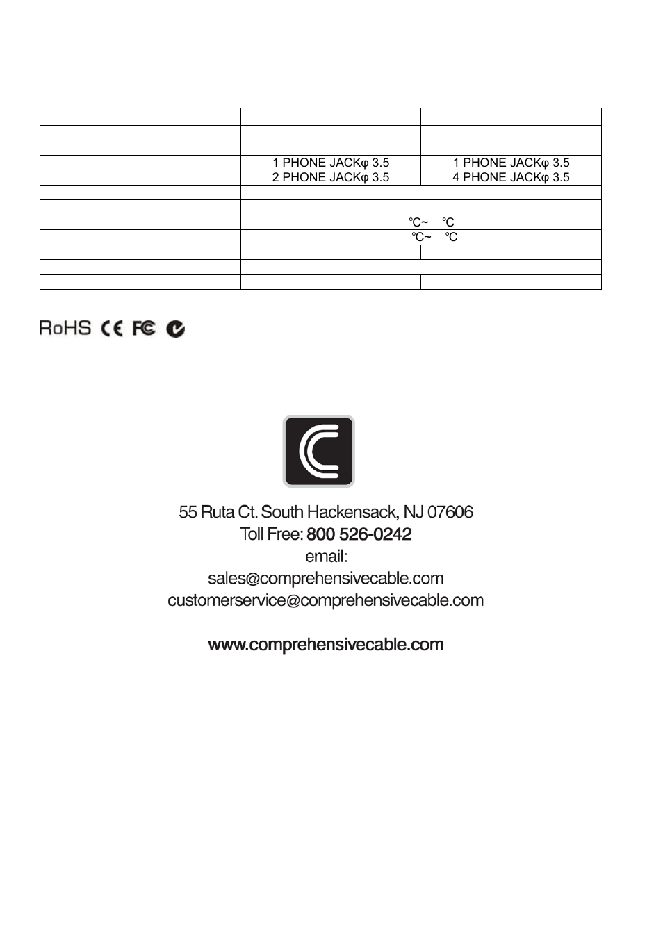 Comprehensive CDA-DVI104A User Manual | Page 4 / 4