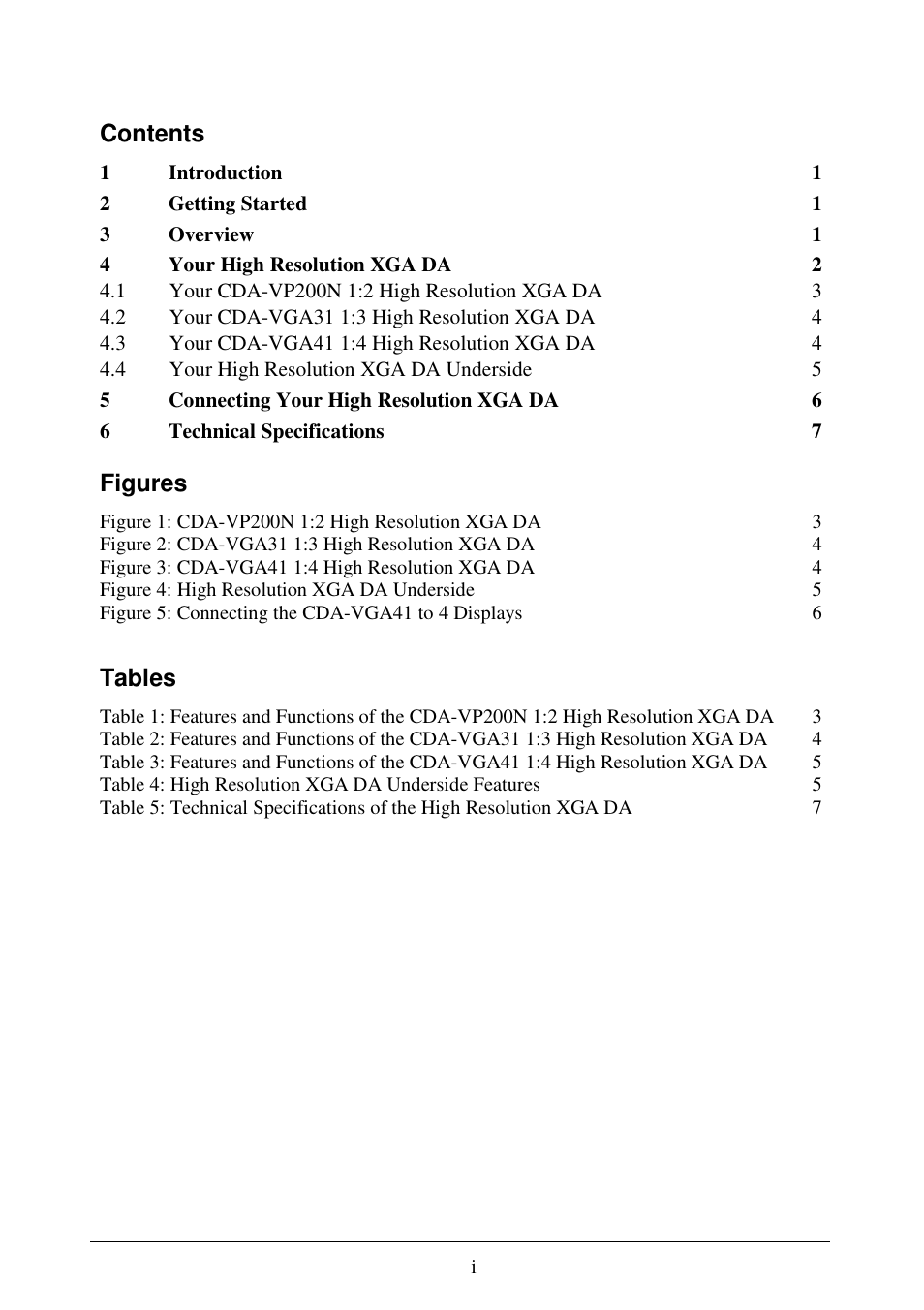 Comprehensive CDA-VGA41 User Manual | Page 2 / 9