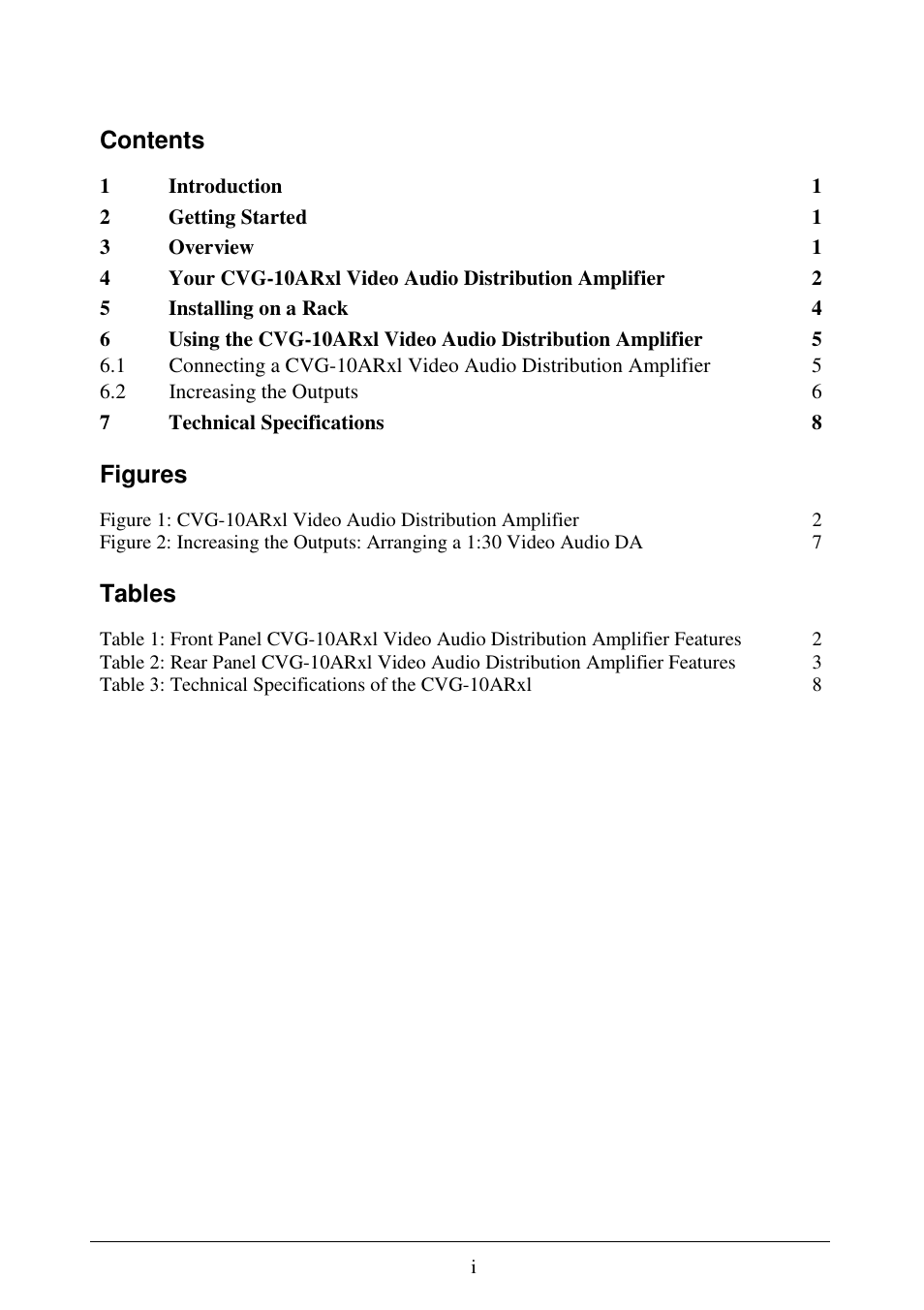 Comprehensive CVG-10ARxl User Manual | Page 2 / 10