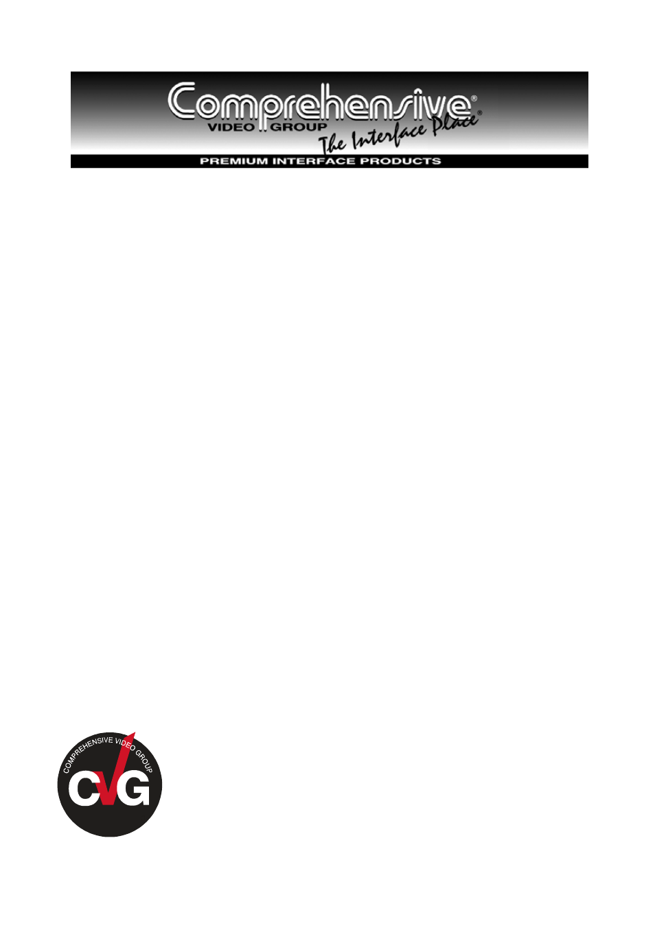 Comprehensive CVG-21RCA User Manual | 12 pages