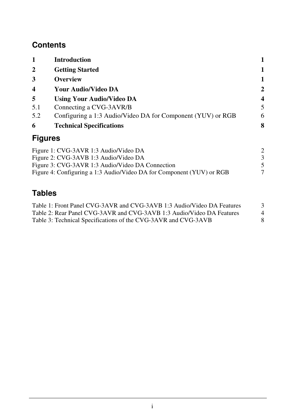 Comprehensive CVG-3AVB User Manual | Page 2 / 10